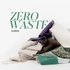 Srebrno-biała poduszka dekoracyjna 50x30 ZERO WASTE ZW096